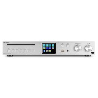Audizio Brescia interneta uztvērējs ar pastiprinātāju, DAB+ un CD atskaņotāju no alumīnija