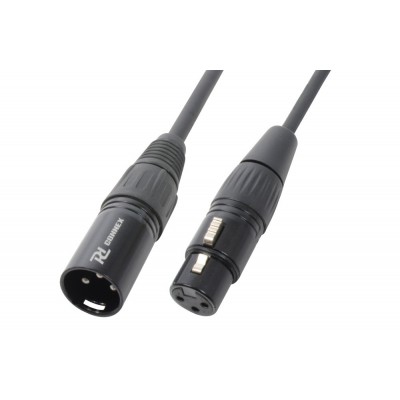 PD-Connex CX35-1 XLR vīrišķais/sieviešu kabelis 1,5 m melns