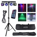 LIGHT4ME T-BAR LED DERBY PAR apgaismojuma komplekts