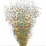 CNF1 Confetti daudzkrāsu 1KG