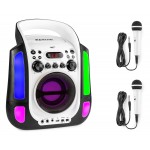 SBS30W karaoke sistēma ar CD un 2 mikrofoniem