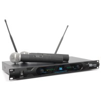 Power Dynamics PD722H 2 kanālu UHF bezvadu mikrofonu sistēma ar 2 mikrofoniem