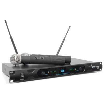Power Dynamics PD722H 2 kanālu UHF bezvadu mikrofonu sistēma ar 2 mikrofoniem