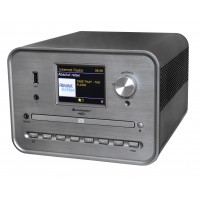 soundmaster ICD1050SW CD atskaņotājs Sudraba interneta radio, DAB+, Wi-Fi, USB, Skaļruņi