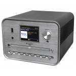 soundmaster ICD1050SW CD atskaņotājs Sudraba interneta radio, DAB+, Wi-Fi, USB, Skaļruņi