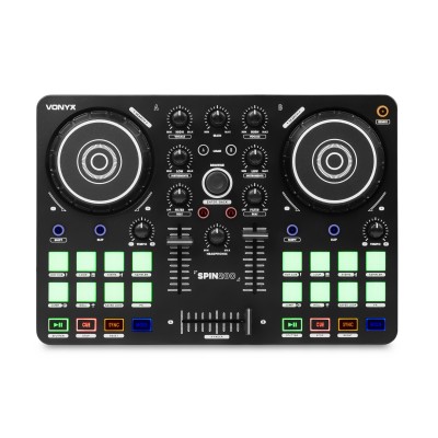 Spin200 DJ duālais MIDI kontrolieris (Virtual DJ)