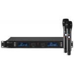 PD632H 2x 20 kanālu digitālā UHF bezvadu mikrofonu sistēma ar 2 mikrofoniem