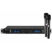 PD632H 2x 20 kanālu digitālā UHF bezvadu mikrofonu sistēma ar 2 mikrofoniem