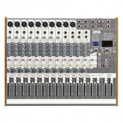 DNA ME-16FX audio mikseris 16 kanālu USB Bluetooth