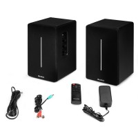 KS01B aktīvais grāmatu plaukta skaļruņu komplekts 120 W BT melns