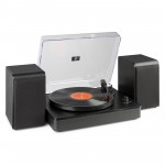 RP330 Record Player HQ Black ar skaļruņiem