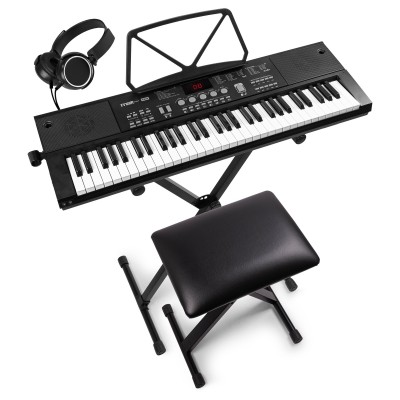 KB15SET elektroniskā tastatūra ar 61 taustiņu ar bateriju komplektu