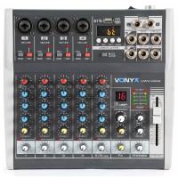 Vonyx VMM-K602 6 kanālu mūzikas mikšeris ar DSP