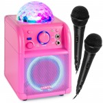 SBS55P BT karaoke skaļrunis LED lodīšu rozā krāsā