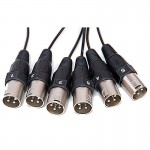CABLE4ME MULTICORE MC 6/10 skatuves kaste prasa 6 kanālus 10m