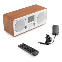 Foza WIFI interneta stereo radio ar DAB+ sudrabu