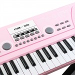 KD49P elektroniskā tastatūra, 49 taustiņi ar rozā bateriju