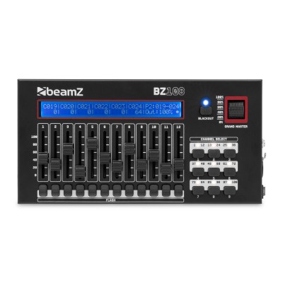 BZ108 DMX kontrolieris ar 108 DMX kanāliem