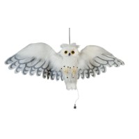 EUROPALMS Helovīna sniega pūce, animēta, 80cm