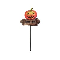 EUROPALMS Helovīna ķirbis "KEEP OUT" ar Picker, 50cm