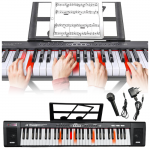 MQ 6151L sintezators – klaviatūra, mācīšanās spēlēt, mikrofons