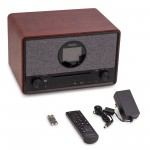 Lucca Interneta radio ar DAB+ un CD atskaņotāju (tumšs koks) Lucca Interneta radio ar DAB+ un CD atskaņotāju (tumšs koks)