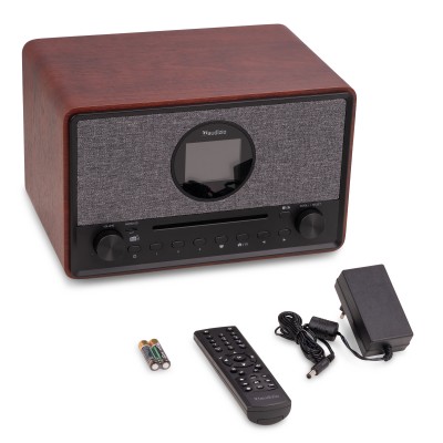 Lucca Interneta radio ar DAB+ un CD atskaņotāju (tumšs koks) Lucca Interneta radio ar DAB+ un CD atskaņotāju (tumšs koks)