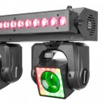 ShowBar GO Vibe ar 4 kustīgām galvām un LED joslu