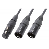 CX140 kabeļu sadalītājs XLR female-2 XLR male