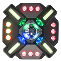 LIGHT4ME MULTIX skatuves gaismas multiefekts 3-in-1 LED bezvadu tālvadības pults