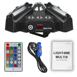 LIGHT4ME MULTIX skatuves gaismas multiefekts 3-in-1 LED bezvadu tālvadības pults
