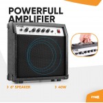 MAX GigKit elektrisko ģitāru komplekts melns