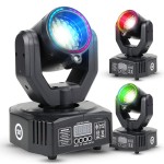 LIGHT4ME MAGIC HEAD kustīgā galva FX LED DMX gobo stars gredzens lāzers zaļš 50 mW bezvadu tālvadības pults