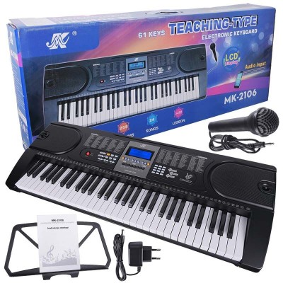 MK 2106 taustiņinstruments ērģeļu apmācībai USB MP3 mikrofons