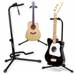 SUPRIMO GS2 ģitāras statīvs, salokāms, uz grīdas novietojams, pārnēsājams, drošības siksna 62–74 cm, līdz 25 kg SUPRIMO GS2 ģitāras statīvs, salokāms, uz grīdas novietojams, pārnēsājams, drošības siksna 62–74 cm, līdz 25 kg