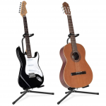 SUPRIMO GS2 ģitāras statīvs, salokāms, uz grīdas novietojams, pārnēsājams, drošības siksna 62–74 cm, līdz 25 kg SUPRIMO GS2 ģitāras statīvs, salokāms, uz grīdas novietojams, pārnēsājams, drošības siksna 62–74 cm, līdz 25 kg