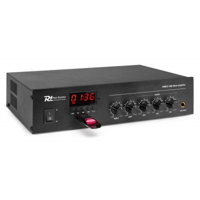 Power Dynamics PDM25 100V mikšeris-pastiprinātājs ar BT un multivides atskaņotāju