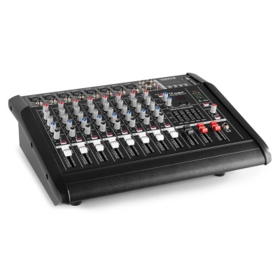 Vonyx AM8A 8 kanālu mikšerpults ar pastiprinātāju DSP/BT/SD/USB/MP3