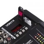 Vonyx AM5A 5 kanālu mikšerpults ar pastiprinātāju DSP/BT/SD/USB/MP3