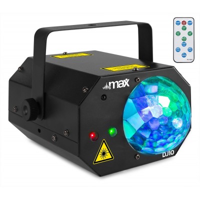 BeamZ DJ10 Jelly Moon ar sarkanu/zaļu  lazeru Gaismas efekts