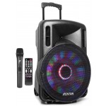 Fenton FT15LED portatīvā skaņas sistēma 15" 800W