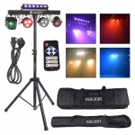 LIGHT4ME T-BAR LASER STROBE LED PAR DERBY UV IR multiefekts