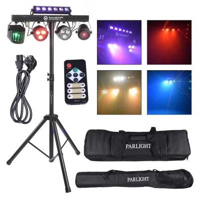 LIGHT4ME T-BAR LASER STROBE LED PAR DERBY UV IR multiefekts