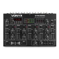 Vonyx STM2290 8-Channel Mixer with Sound Effects USB/MP3/BT Mikšerpults ar skaņas efektiem