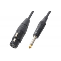 CX40-1 Kabelis XLR Female-6.3 Mono 1.5m