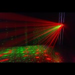 MultiBox LED efekts ar lāzeru un strobu