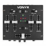 VDJ2USB 3 kanālu stereo DJ/USB mikseris