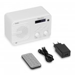 Badia DAB+ radio ar akumulatoru, balts