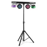 beamZ SB02 ShowBar ar  akumulatoru 2x Derby un 2x PAR gaismas efekts