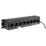 beamZ PS08S Switch Panel 8-Channel Schuko Sockets